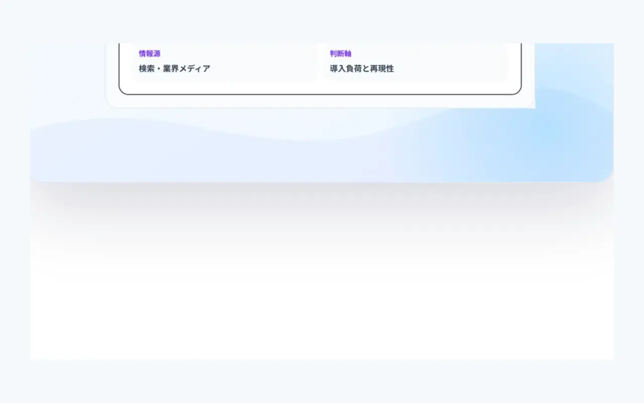 商材と業界を入れるの操作イメージ